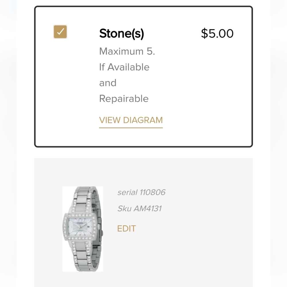 Fossil Blue Women's Stainless Steel Watch - Picture 6 of 6